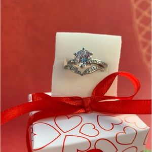 Two Piece CZ Ring Set